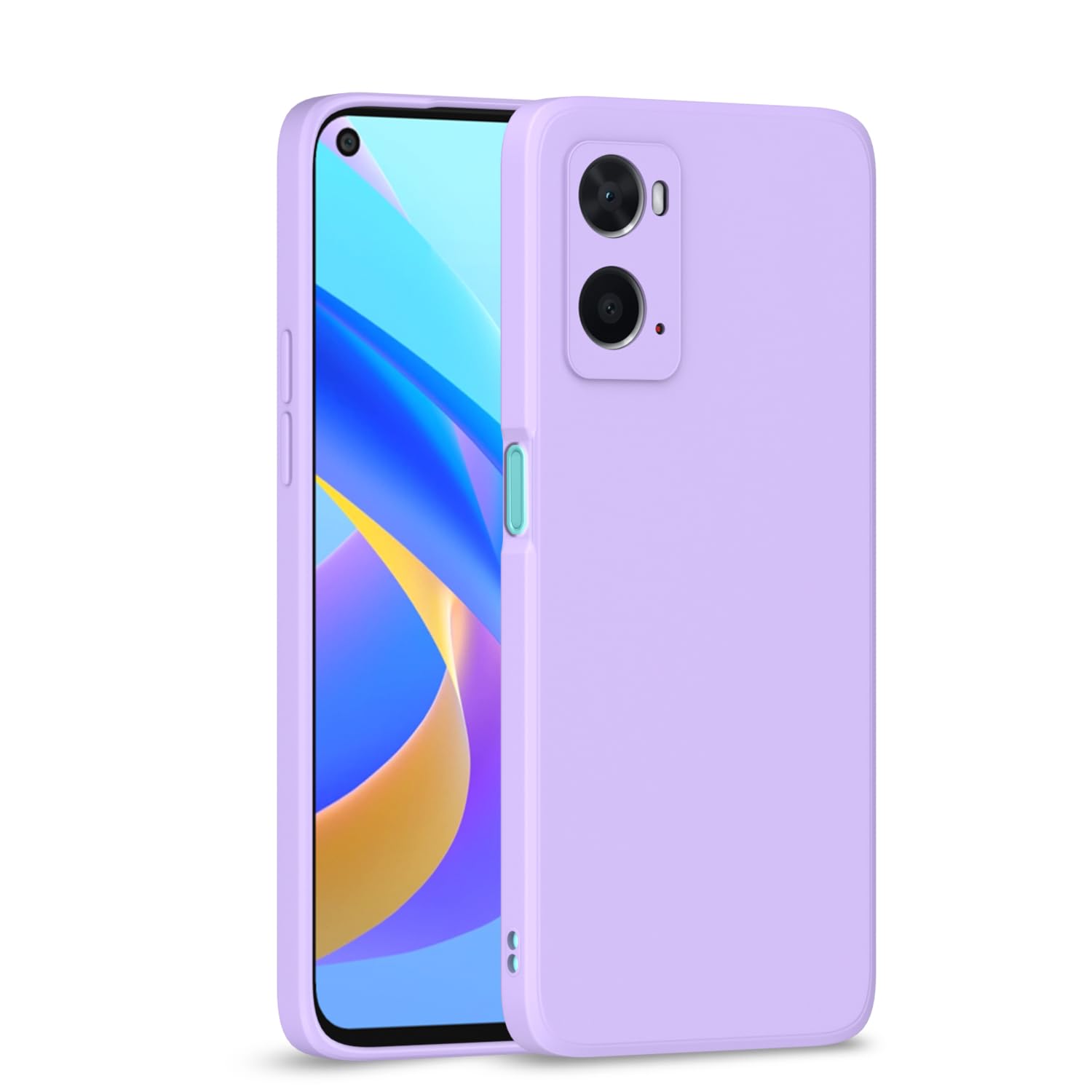 Pikkme purple Liquid Silicone back cover for Oppo A76/A96/A36
