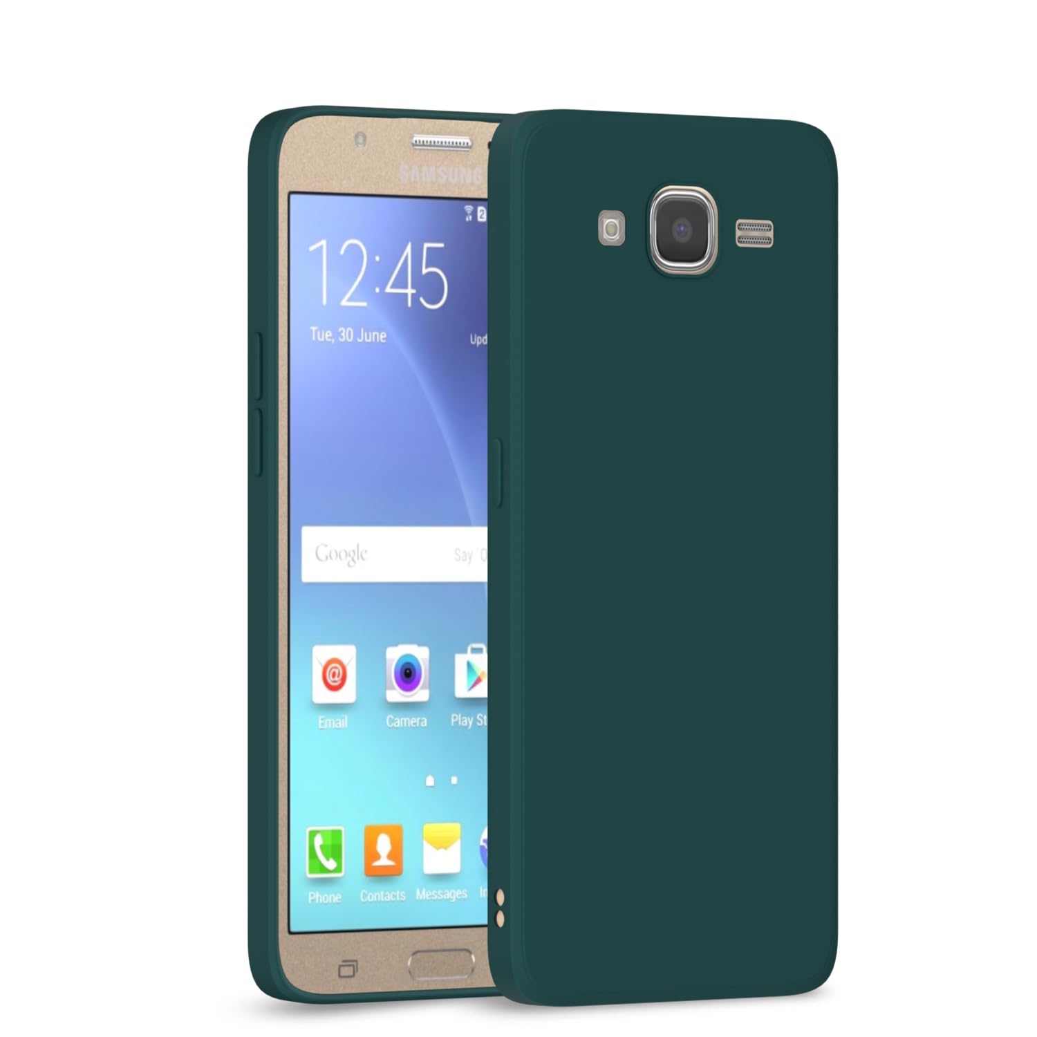 Pikkme  Samsung Galaxy J7 2015 / J7 / J7 Nxt  Liquid Silicone Back Cover - green