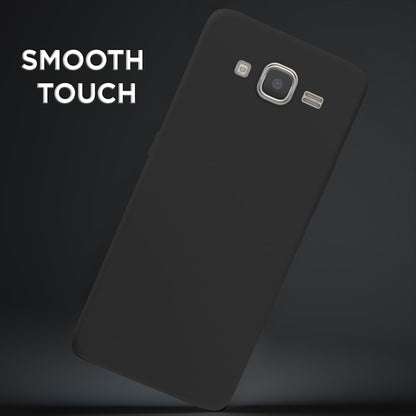 Pikkme Samsung Galaxy J7 2015 / J7 / J7 Nxt Soft Matte Silicone Shockproof Case (Black)