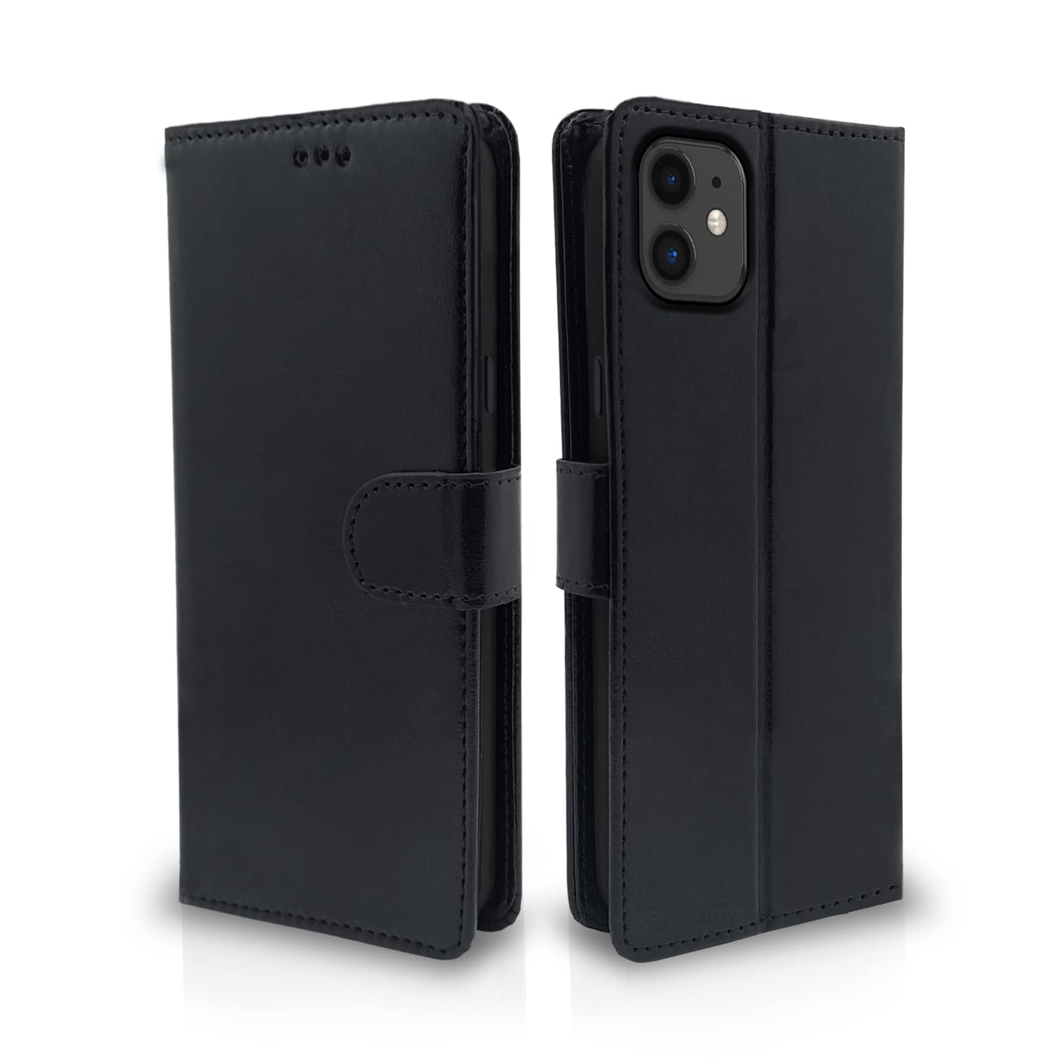 iPhone 11 Wallet wallet flip cover in black by Pikkme