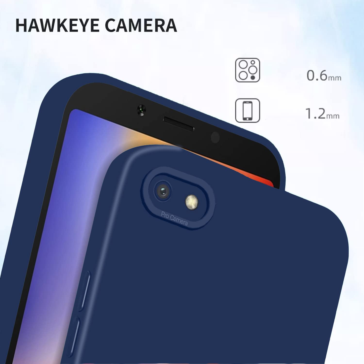 Redmi 6A back cover in blue by Pikkme – photo 6