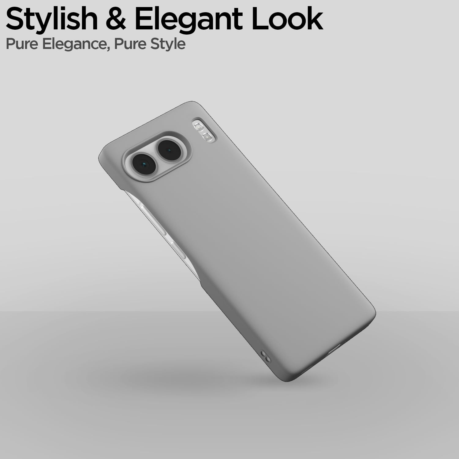 Pikkme OnePlus Nord 4 5G SideCut Soft Matte Silicone Back Cover (Grey)