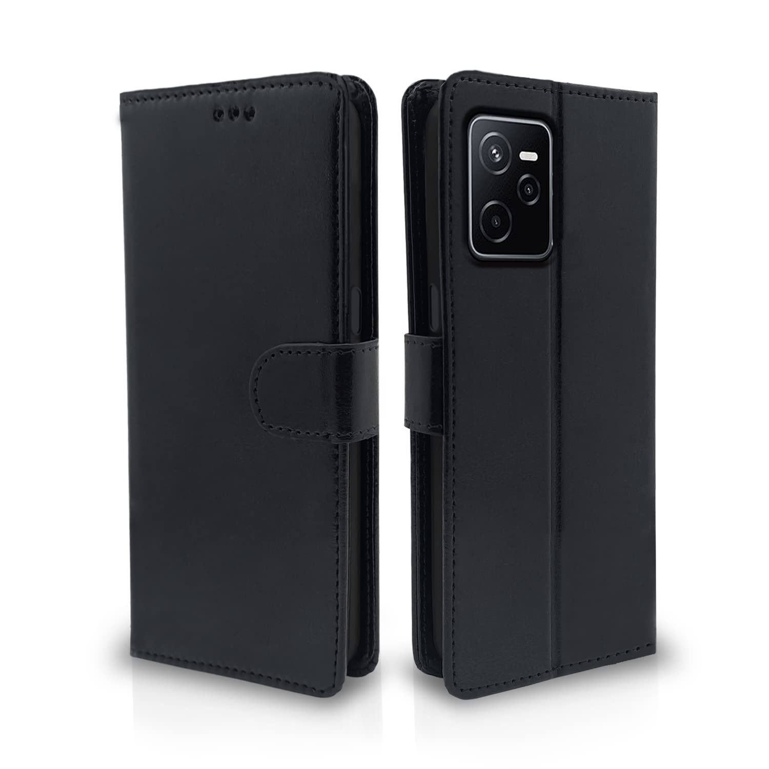 Pikkme black Wallet flip case for Realme Narzo 50A Prime