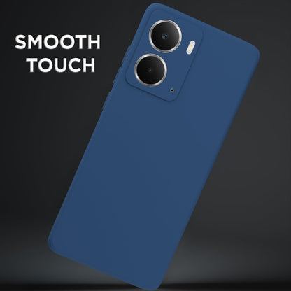 Pikkme Realme P3 5G Soft Matte Silicone Shockproof Case (Blue)