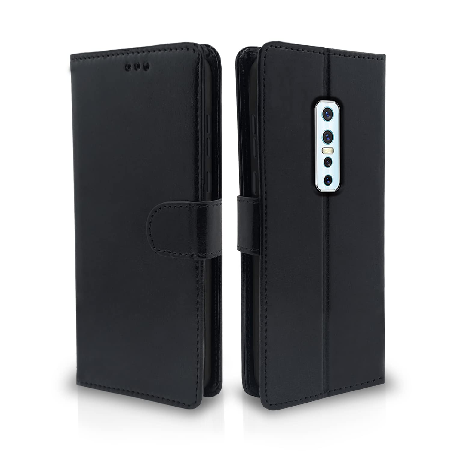 Pikkme Vivo V17 Pro Wallet black flip cover