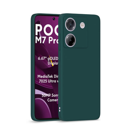 Green Matte mobile cover for Poco M7 Pro 5G – Pikkme