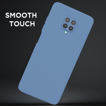 Pikkme  Redmi Note 10 Lite / Redmi Note 9 Pro / Note 9 Pro Max Soft Matte Silicone Shockproof Case (Aqua Blue)