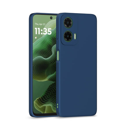 Moto G35 5G Matte mobile back cover in blue by Pikkme