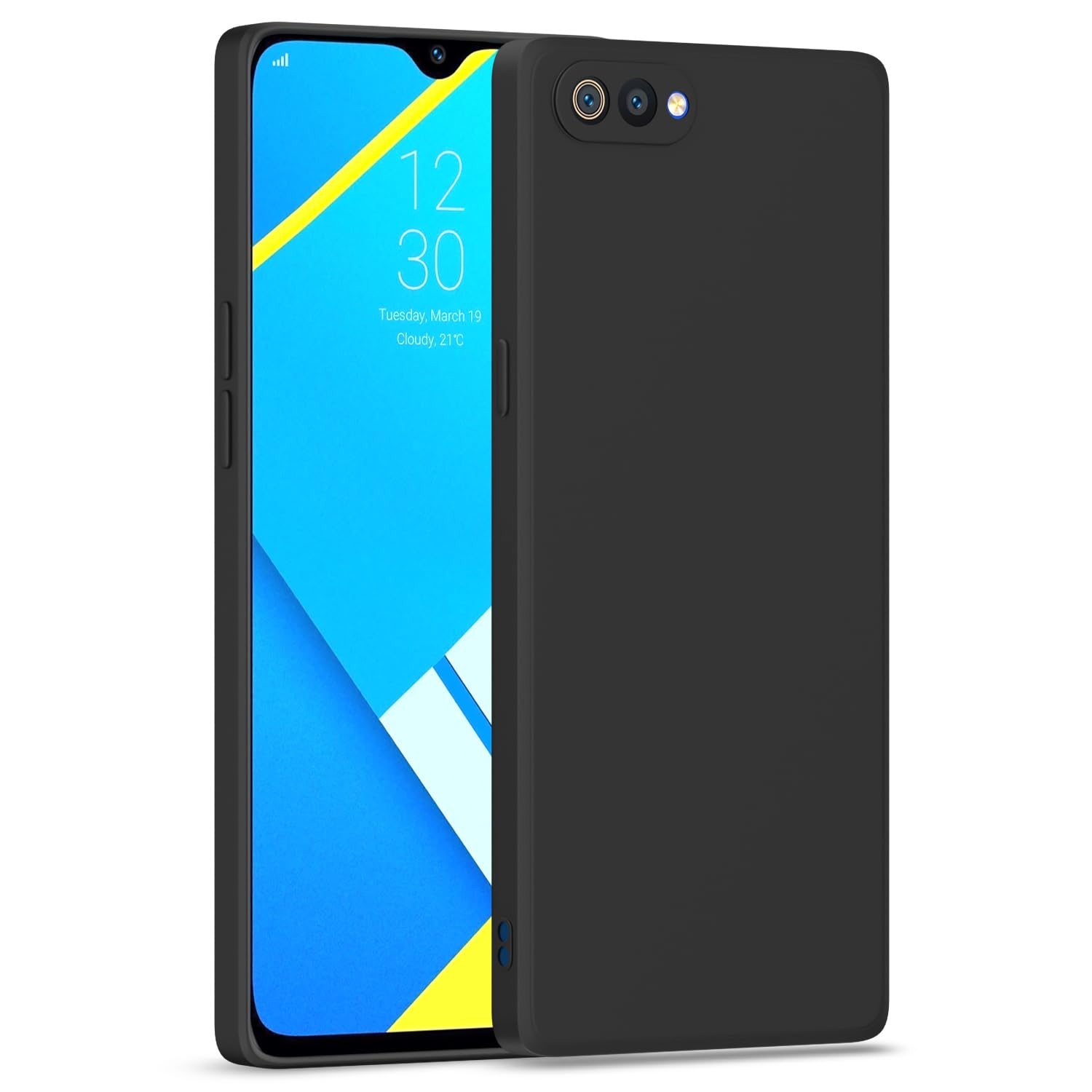 Pikkme black Matte phone cover for Realme C2