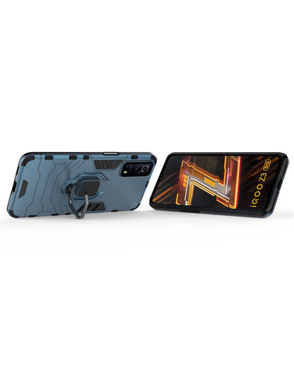 iQOO Z3 5G D5 Tough Armor phone cover in blue by Pikkme – photo 4