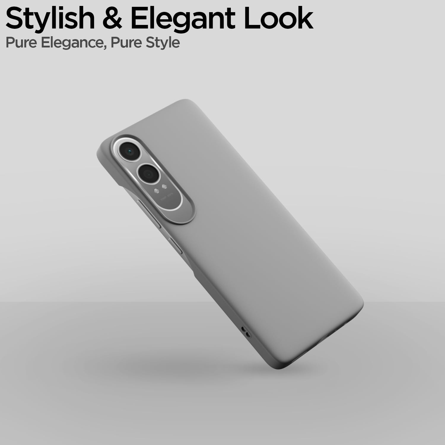Pikkme  OnePlus Nord Ce 4 Lite 5G SideCut Back Cover (Grey)