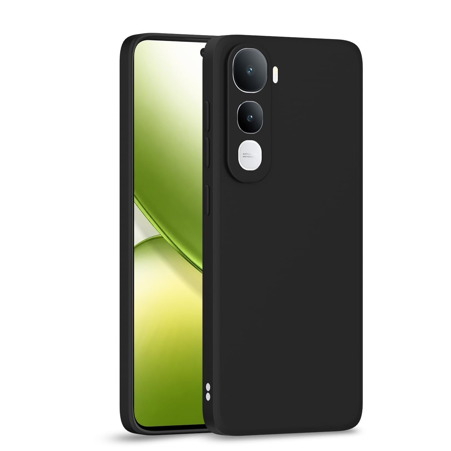 Black back cover for Vivo Y400 5G – Pikkme
