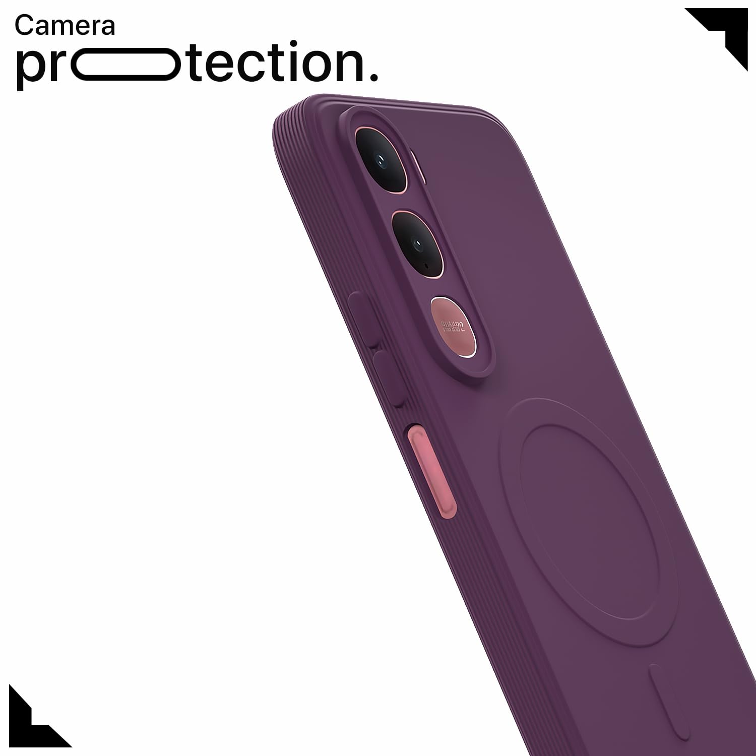 Vivo Y31 5G MagSafe mobile back cover in purple by Pikkme – photo 5