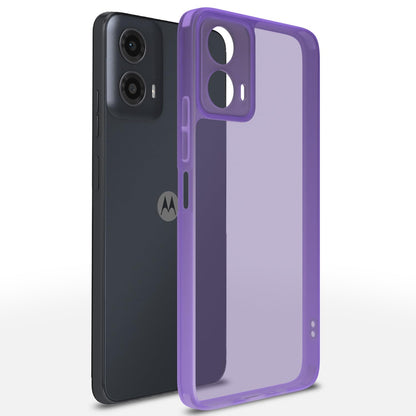 Purple Clear mobile back cover for Moto G34/G45 5G – Pikkme