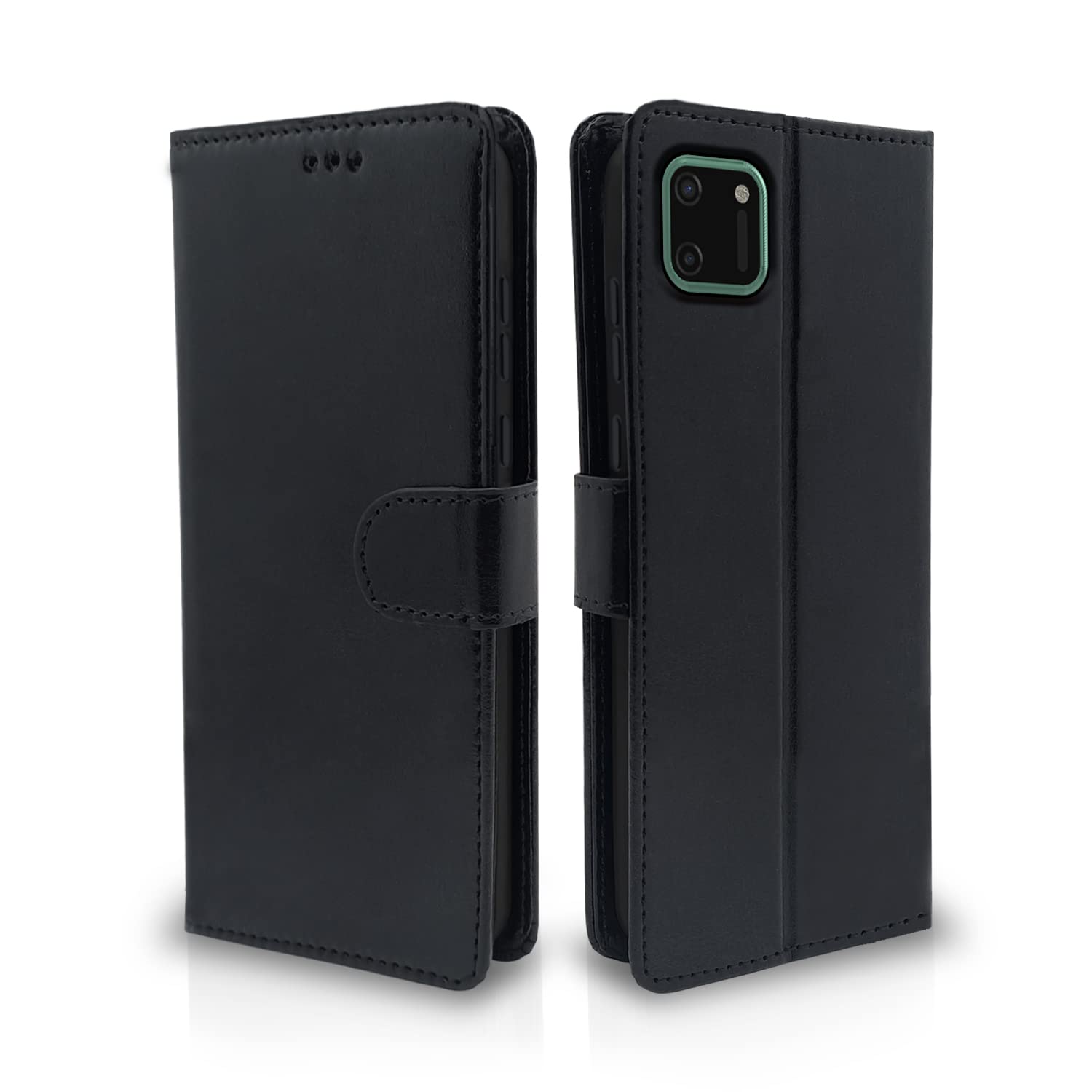 Pikkme Realme C11 Vintage Flip Cover | Black
