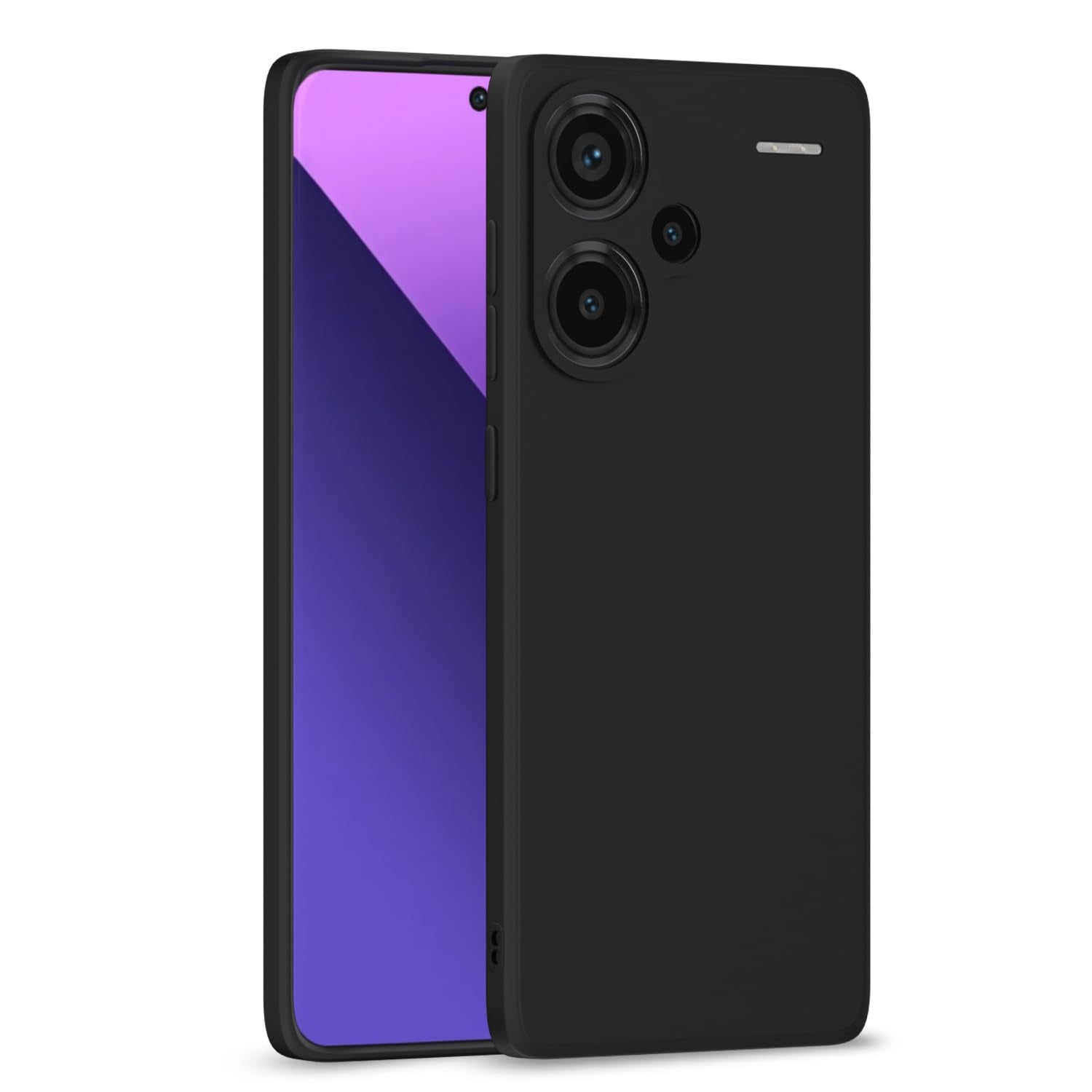 Redmi Note 13 Pro Plus 5G Matte phone cover in black by Pikkme