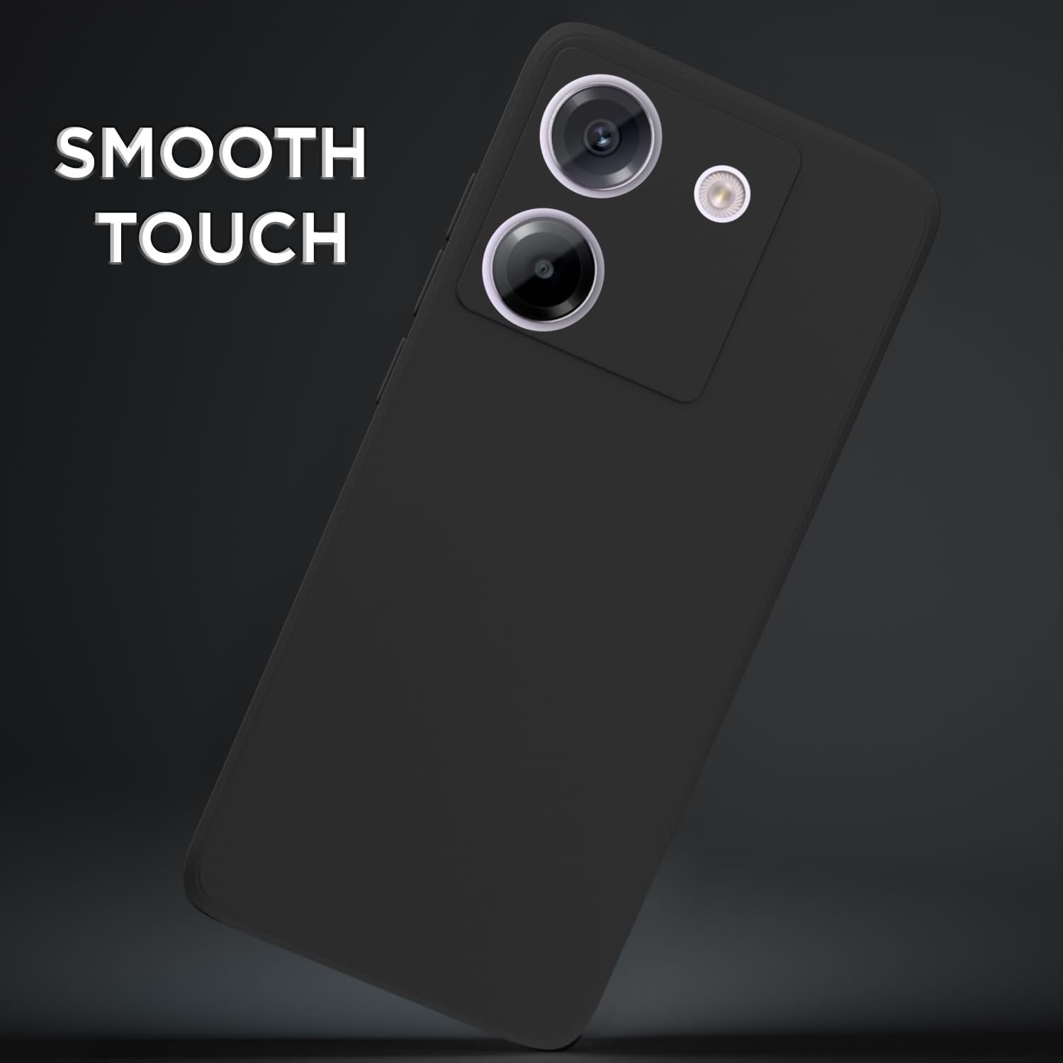 Poco M7 Pro 5G Matte mobile back cover in black by Pikkme – photo 7