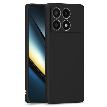 Poco F6 Pro 5G back cover in black by Pikkme