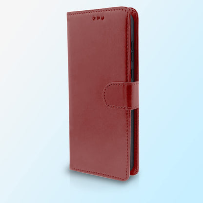 Mi Max 2 Magnetic wallet flip cover in brown by Pikkme – photo 7
