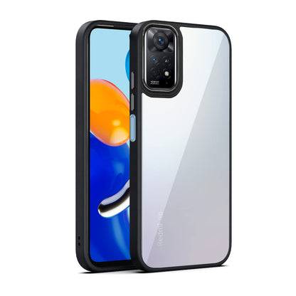 Pikkme Redmi Note 11/Note 11S Chrome black mobile back cover