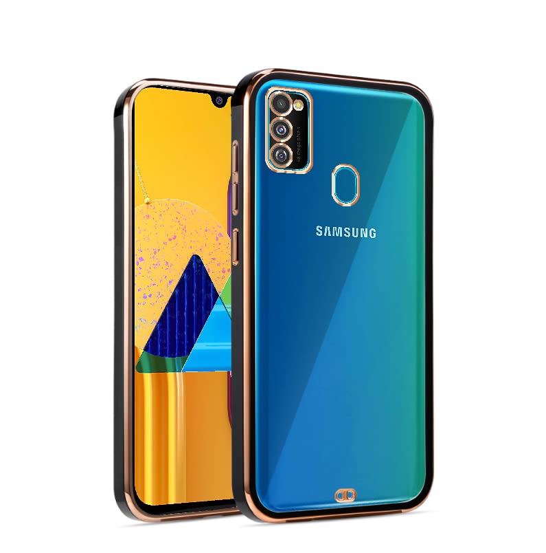 Pikkme black mobile back cover for Samsung M30s/M21/M21 (2021)