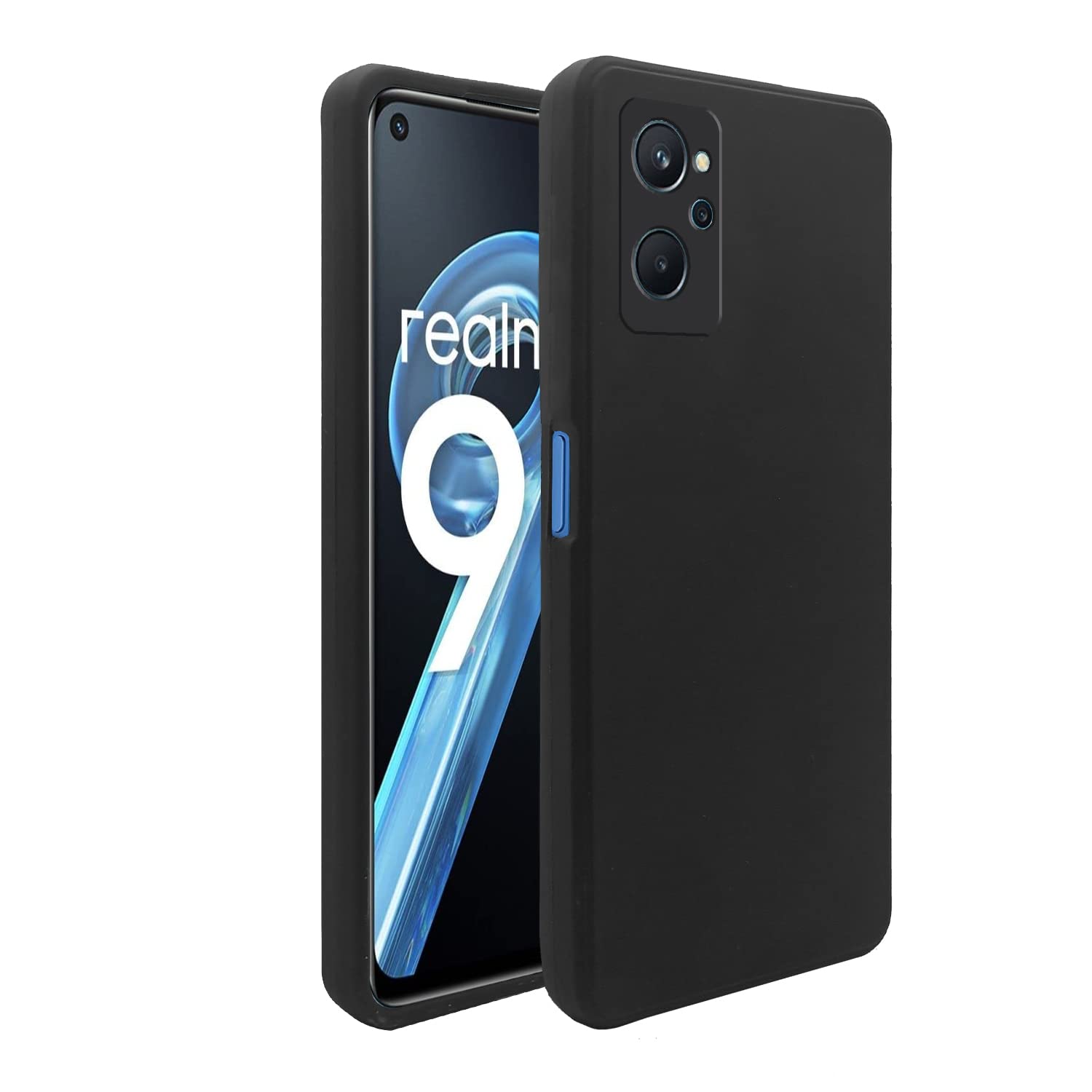 Pikkme Realme 9i black mobile cover
