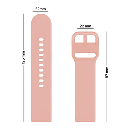 Pikkme Silicone Watch Strap Compatible (Baby Pink) – photo 6