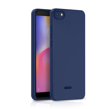 Pikkme blue Liquid Silicone mobile back cover for Redmi 6A