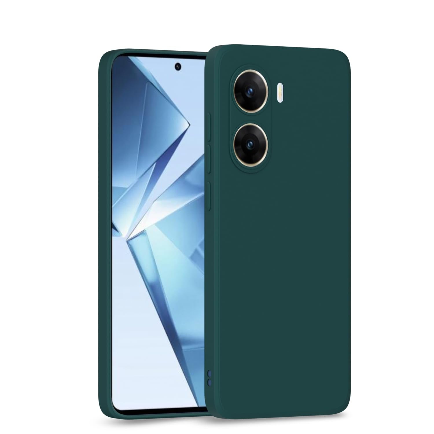 Pikkme  Vivo V29e 5G  Liquid Silicone Back Cover - green