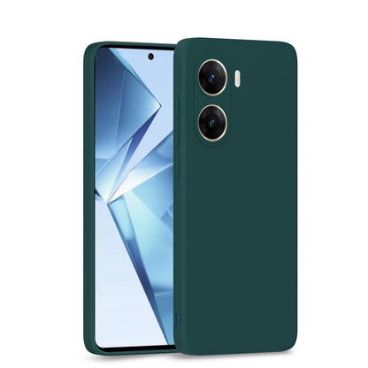 Pikkme  Vivo V29e 5G  Liquid Silicone Back Cover - green