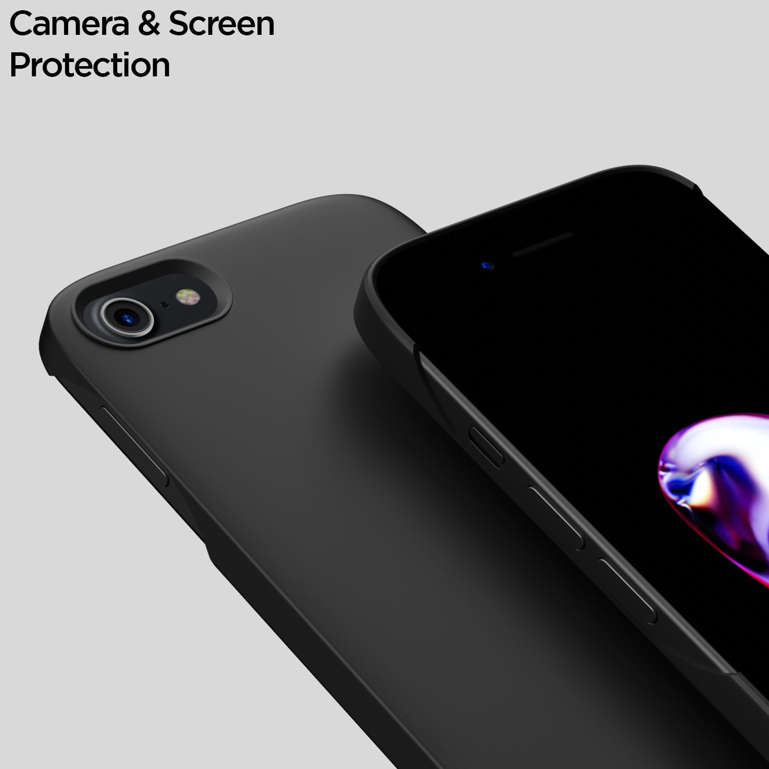 Pikkme  iPhone 7/8 / SE 2020 SideCut Back Cover (Black)