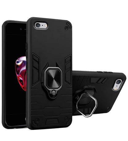 Pikkme black D5 Tough Armor mobile back cover for iPhone 6 Plus, iPhone 6 Plus