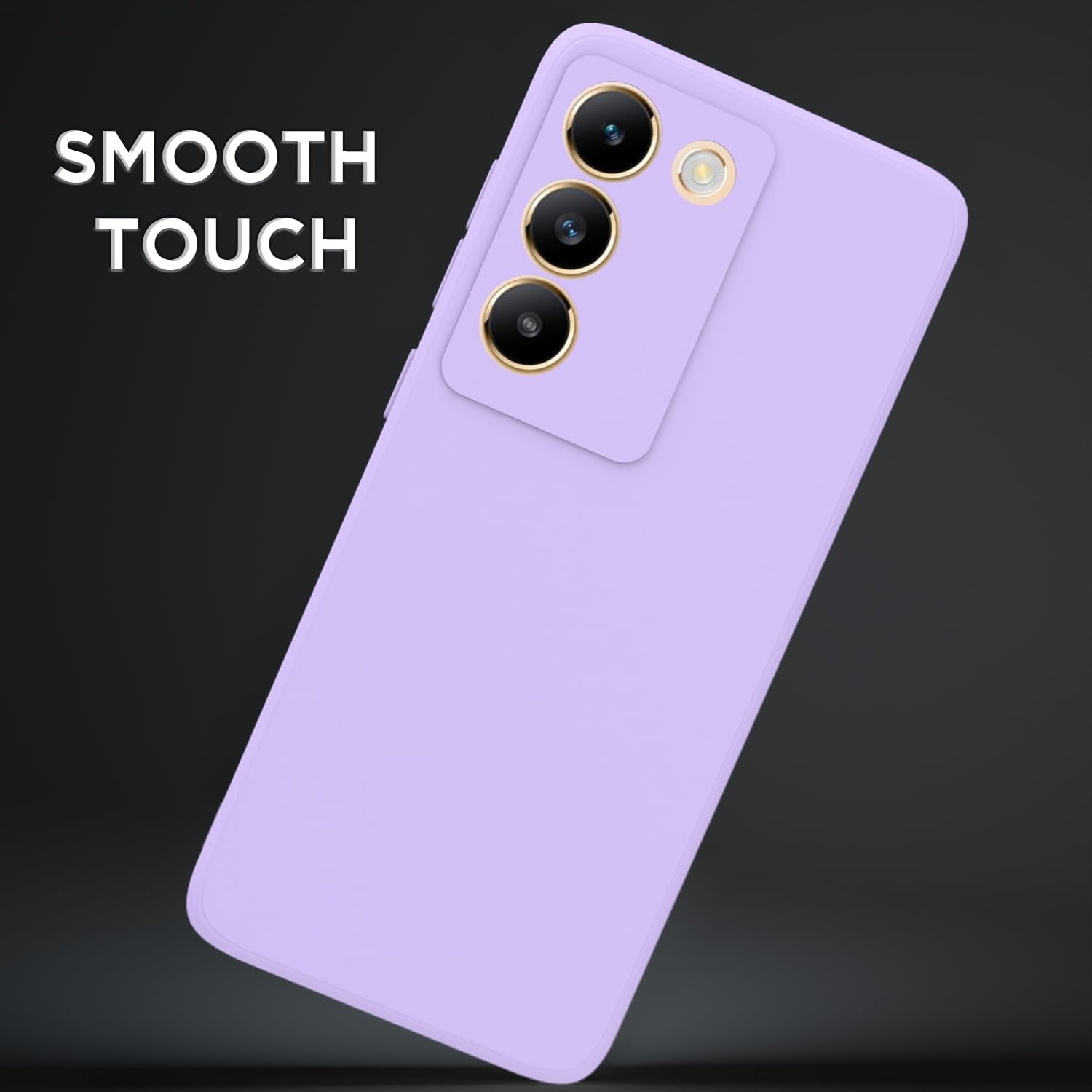 Pikkme Vivo T3 5G / Vivo Y200e 5G Soft Matte Silicone Shockproof Case | Purple