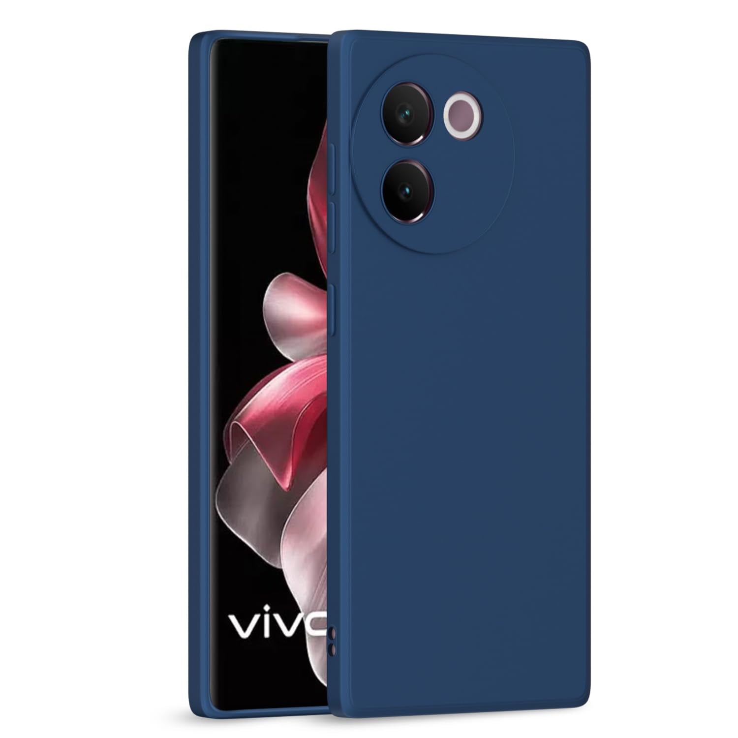  Vivo V30e 5G Liquid Silicone Back Cover-Blue