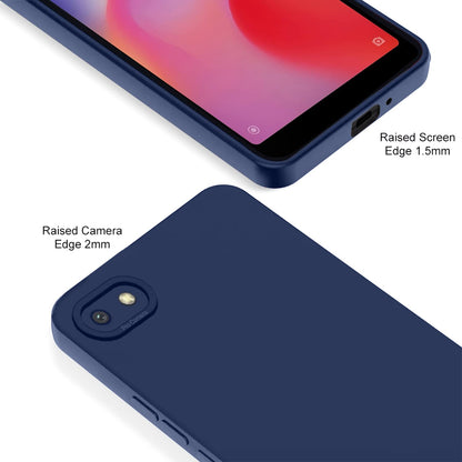 Redmi 6A Liquid Silicone back cover in blue by Pikkme – photo 2