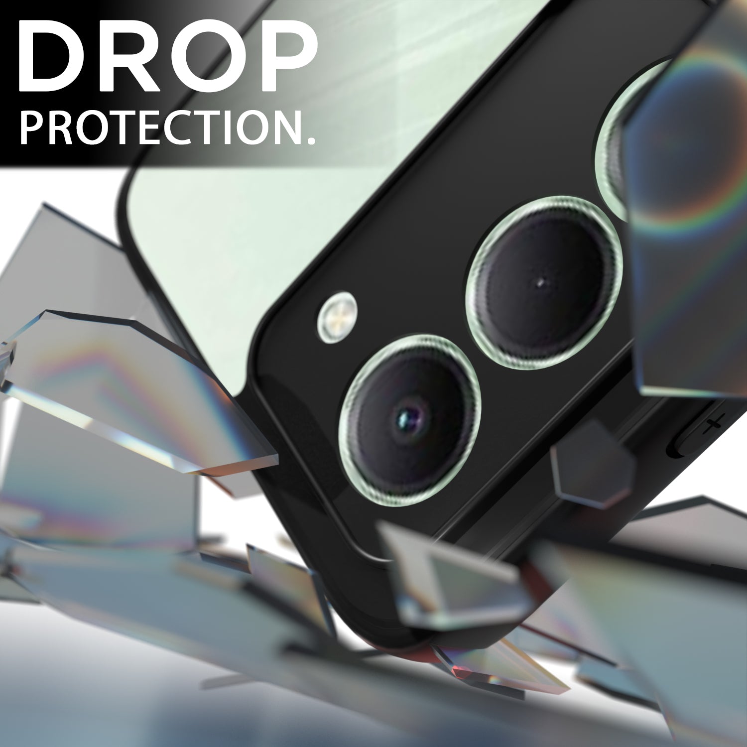 Pikkme Redmi 15 5G Eagle 2 Mag-Safe Shockproof Hard Transparent Back Cover (Black)