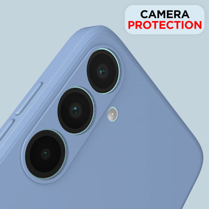 Pikkme Samsung Galaxy A26 5G Soft Matte Liquid Silicone Back Cover (Aqua Blue)