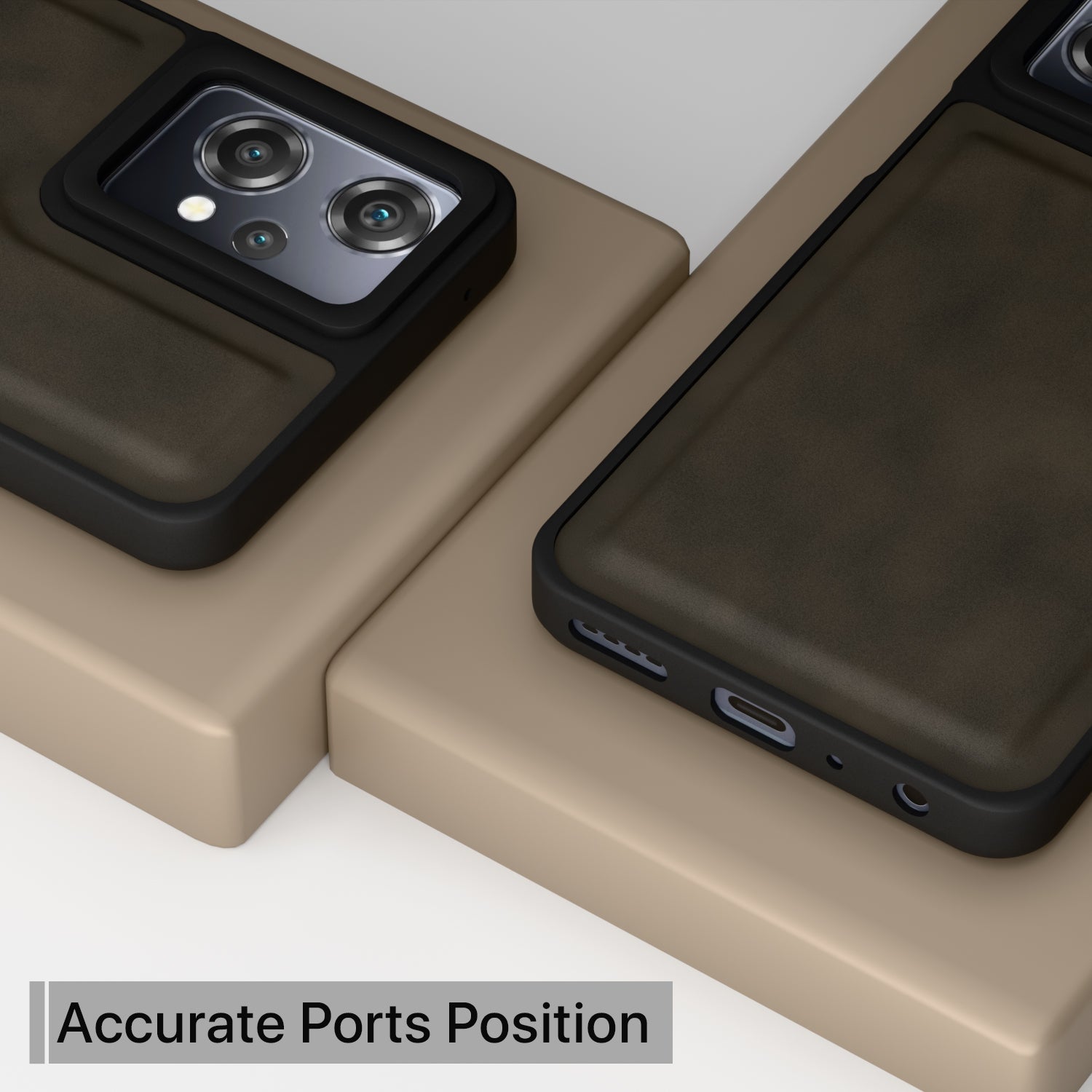 Pikkme OnePlus Nord CE 2 Lite 5G Premium Super Soft-Touch Leatherback Case (Brown)