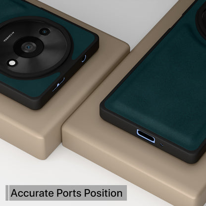 Pikkme Redmi A3 (2024) / Redmi A3x / Poco C61 Premium Leatherback Case (Green)