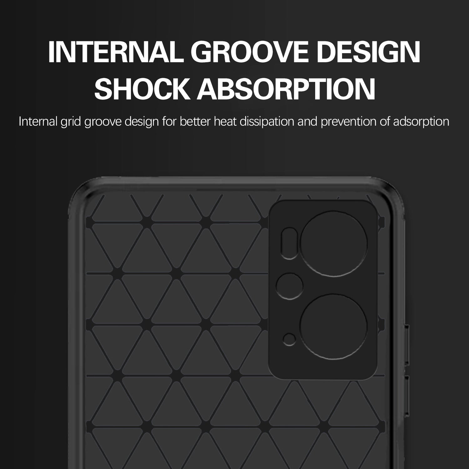 Pikkme Oppo K10  Hybrid Carbon Fiber Back Cover (Black)