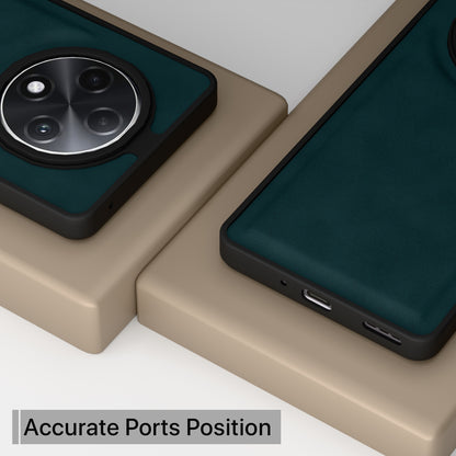 Pikkme Oppo A3 Pro 5G Premium Super Soft-Touch Leatherback Case (Green)