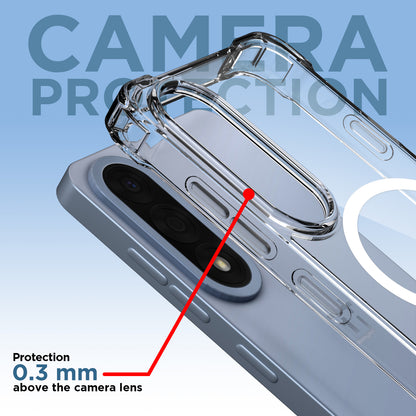Pikkme OnePlus Nord 5 5G Mag-Safe Shockproof PC + TPU Back Cover (Transparent)