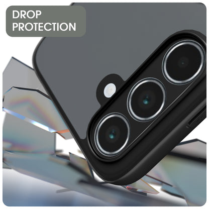 Pikkme Samsung Galaxy A55 5G Eagle 2 Mag-Safe Smoke Shockproof Hard Transparent Back Cover (Black)