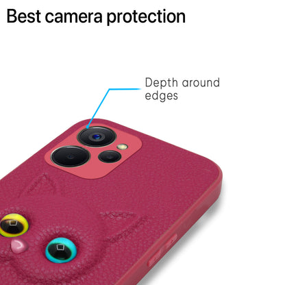 Pikkme Realme 9i 5G Kitty Back Cover (Pink)
