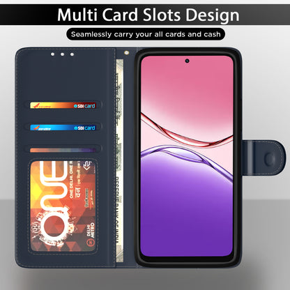 Pikkme Oppo A5x Contrast Double Flip Cover (Blue)