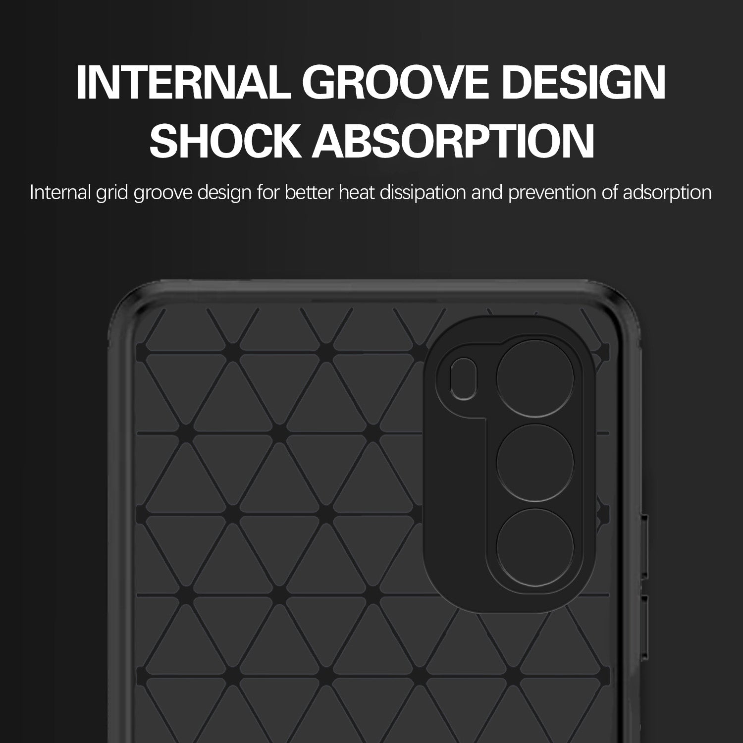 Pikkme Moto G52 / G82 5G  Hybrid Carbon Fiber Back Cover (Black)