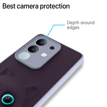 Pikkme Vivo T4x 5G / iQoo Z10x 5G Kitty Back Cover (Purple)
