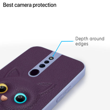 Pikkme Oppo F11 Pro Kitty Back Cover (Purple)