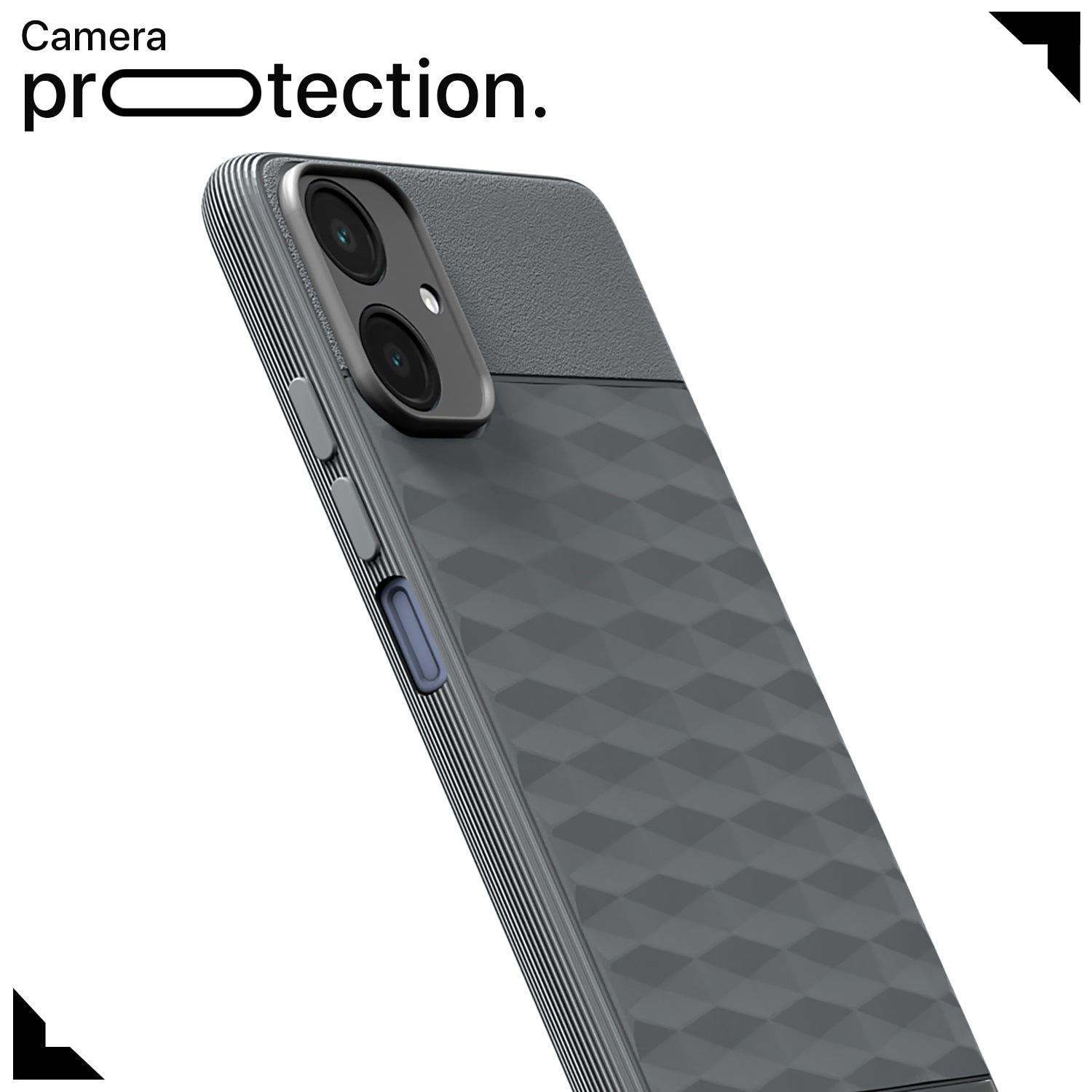 Pikkme Samsung Galaxy M07 / A07 / F07  Shockproof Soft Flexible Gencase Back cover (Grey)