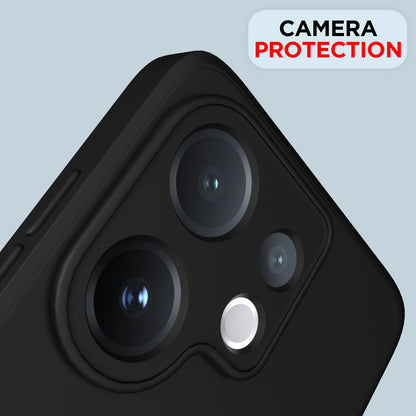 Black Liquid Silicone mobile back cover for Vivo V60/T4 Pro 5G – Pikkme – photo 4